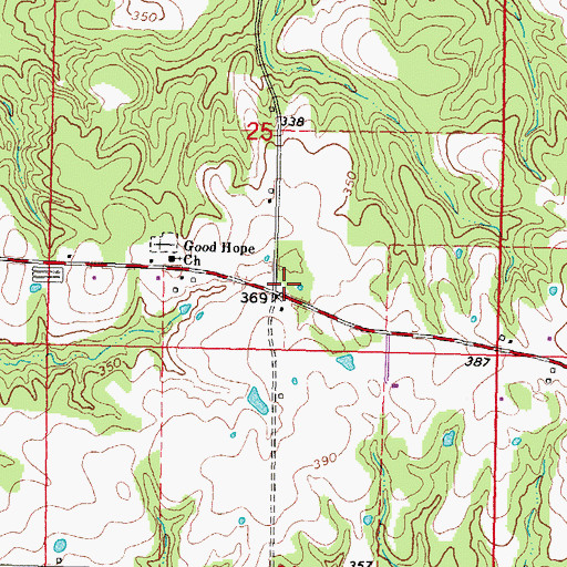 Topographic Map of Good Hope, MS