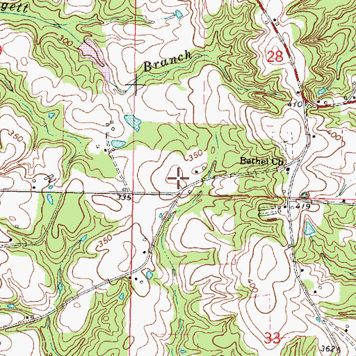 Topographic Map of Mount Tabor School (historical), MS