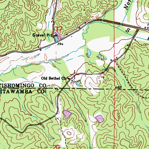 Topographic Map of Pharr School (historical), MS
