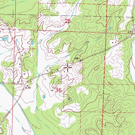 Topographic Map of East Union Church (historical), MS