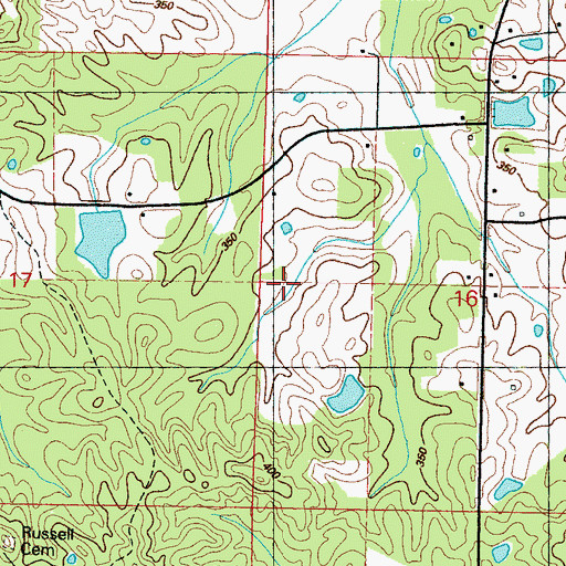 Topographic Map of Malett School (historical), MS