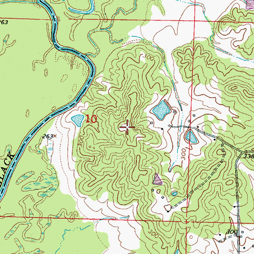 Topographic Map of Rockport (historical), MS