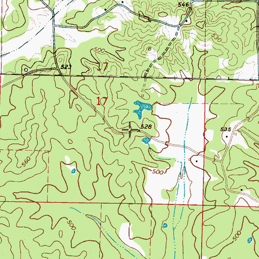 Topographic Map of Unity School (historical), MS