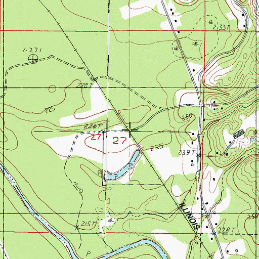 Topographic Map of Horton (historical), MS