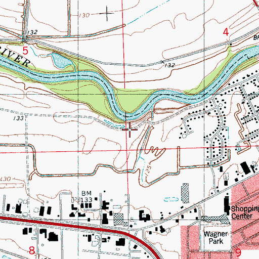 Topographic Map of Fort Texas (historical), MS