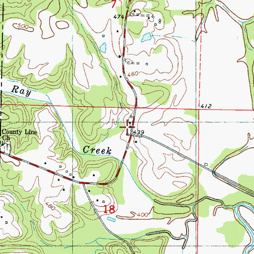 Topographic Map of Mathis Store (historical), MS