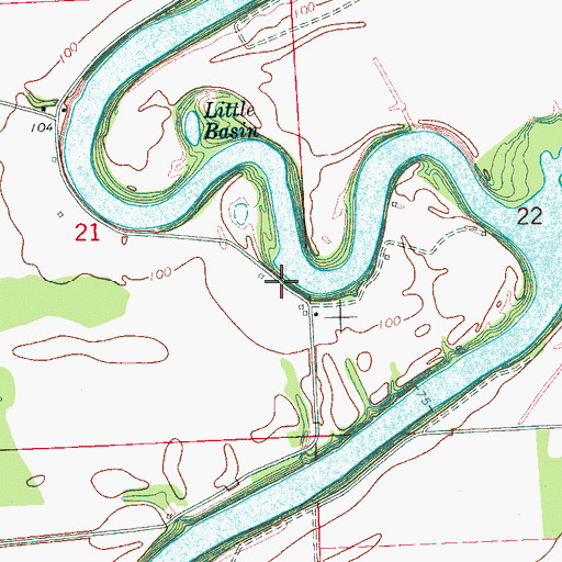Topographic Map of Auter, MS