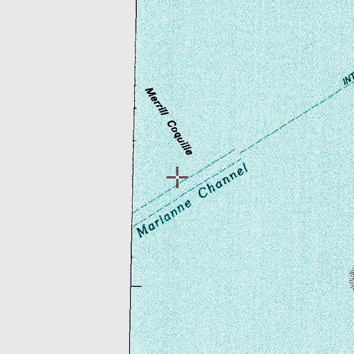 Topographic Map of Marianne Channel, MS