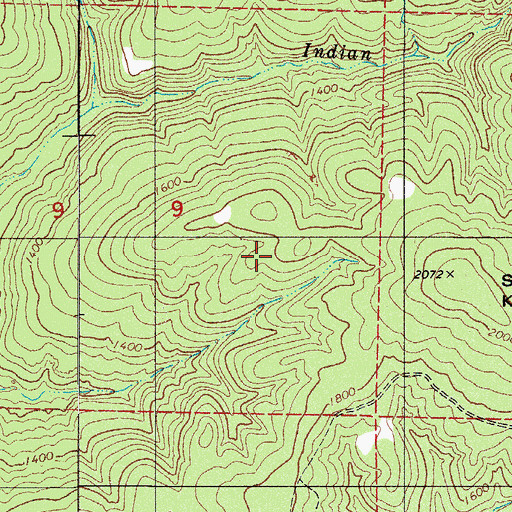 Topographic Map of Cherry Ridge Trail, AR