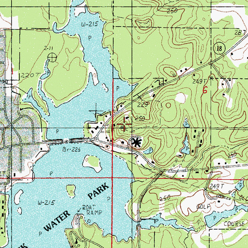 Topographic Map of Quitman Lookout Tower, MS