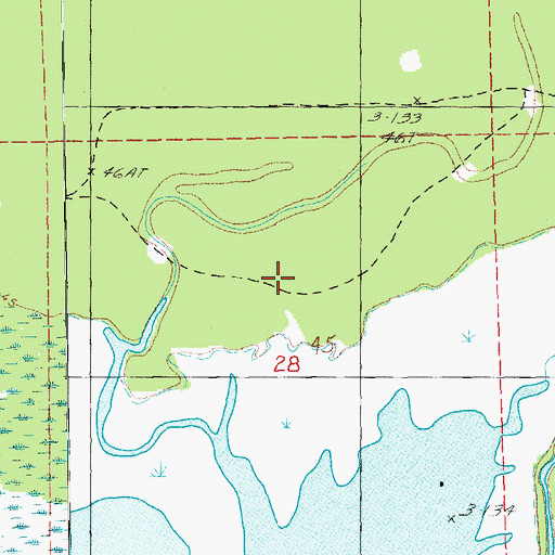 Topographic Map of Lake Mary Oil Field, MS