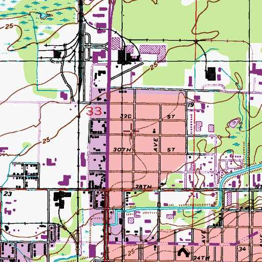 Topographic Map of Bethany Baptist Church, MS
