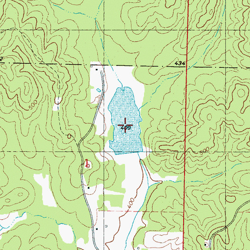 Topographic Map of Midway Lake, MS