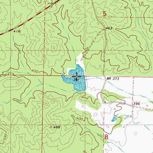Topographic Map of North Cypress Lake, MS