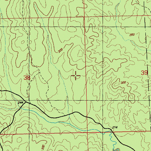 Topographic Map of Homochitto National Forest, MS