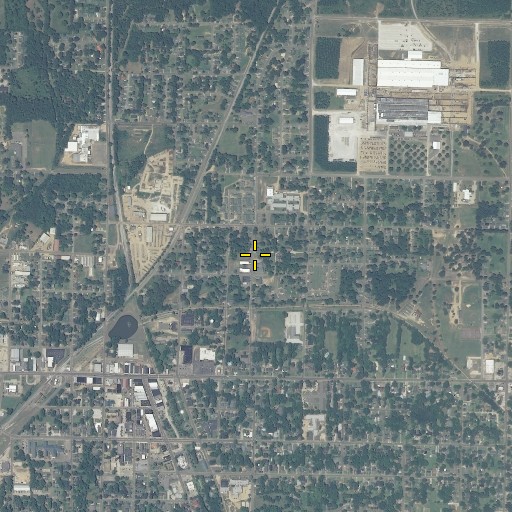 Aerial/Satellite Image of North Side Elementary School, MS