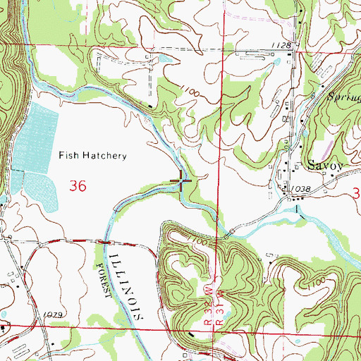 Topographic Map of Clear Creek, AR