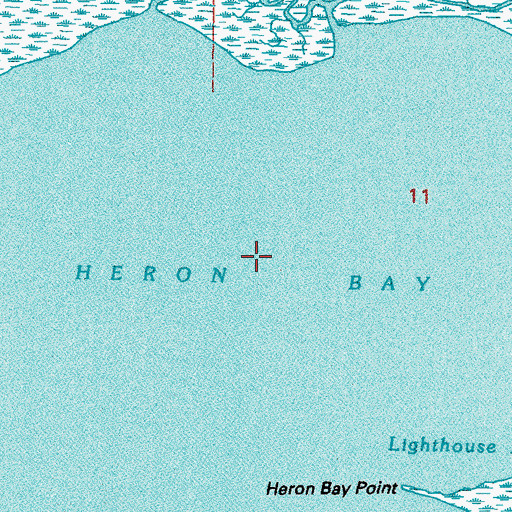Topographic Map of Heron Bay, MS