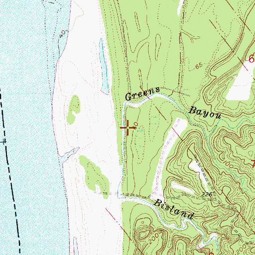 Topographic Map of Supervisor District 4, MS