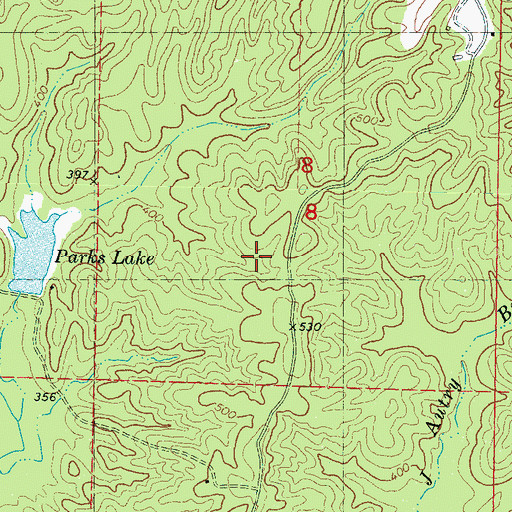 Topographic Map of Supervisor District 4, MS