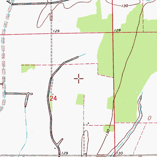 Topographic Map of Supervisor District 5, MS