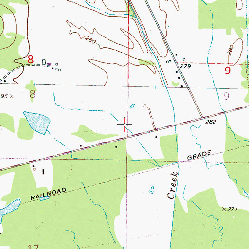Topographic Map of Supervisor District 5, MS