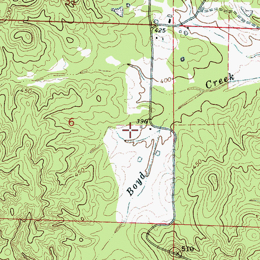 Topographic Map of Supervisor District 3, MS