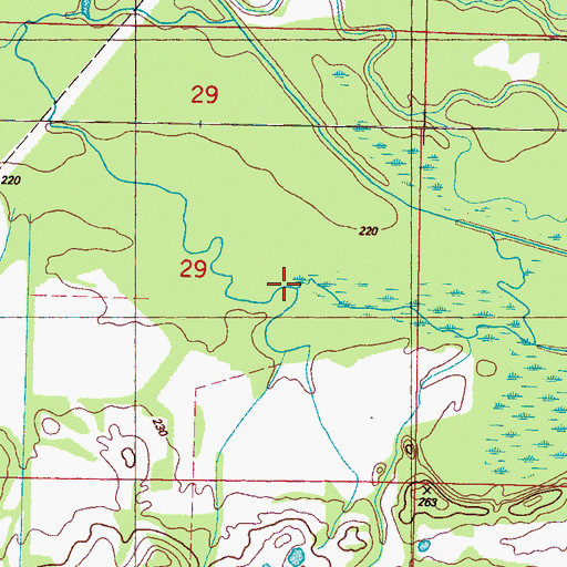 Topographic Map of Supervisor District 4, MS