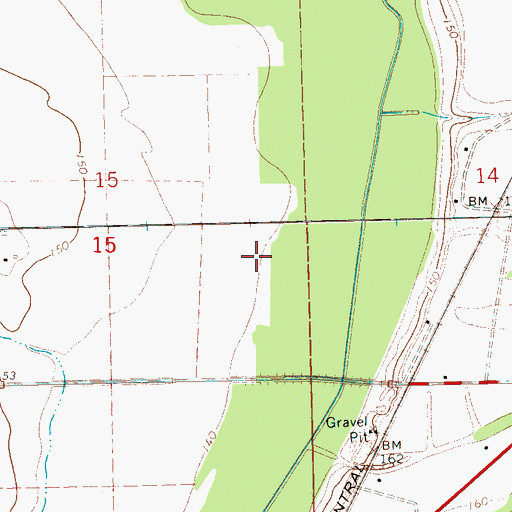 Topographic Map of Supervisor District 5, MS