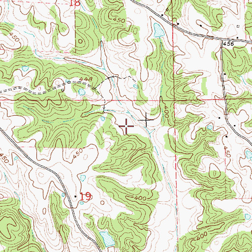 Topographic Map of Supervisor District 1, MS