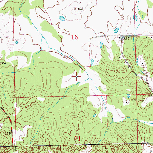 Topographic Map of Supervisor District 5, MS
