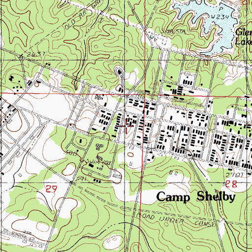 Topographic Map of Supervisor District 4, MS