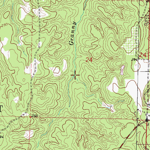Topographic Map of Supervisor District 5, MS