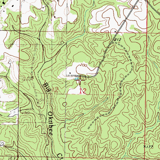 Topographic Map of Supervisor District 5, MS