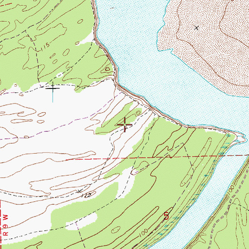 Topographic Map of Supervisor District 4, MS