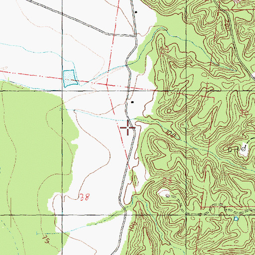 Topographic Map of Supervisor District 5, MS