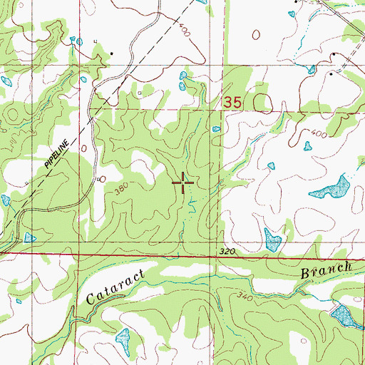 Topographic Map of Supervisor District 3, MS