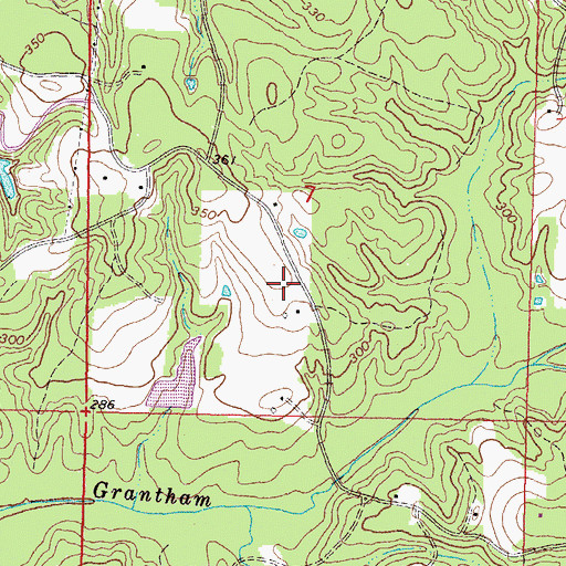 Topographic Map of Supervisor District 3, MS