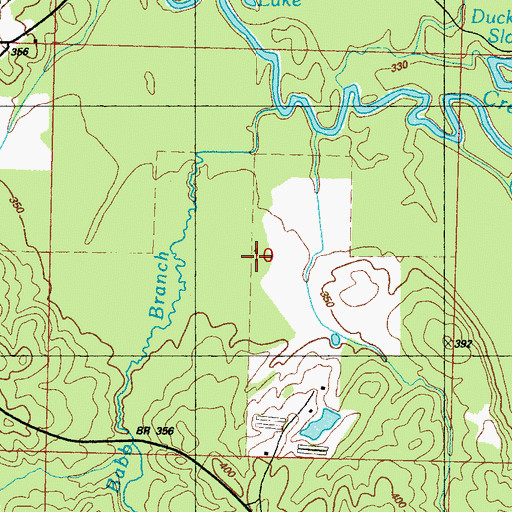 Topographic Map of Supervisor District 4, MS