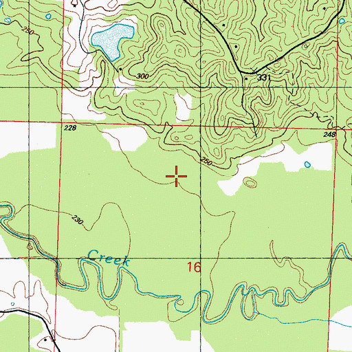 Topographic Map of Supervisor District 5, MS