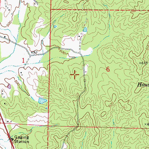 Topographic Map of Supervisor District 3, MS