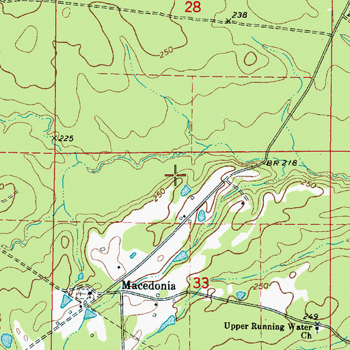 Topographic Map of Supervisor District 4, MS