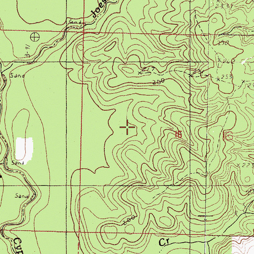 Topographic Map of Supervisor District 5, MS