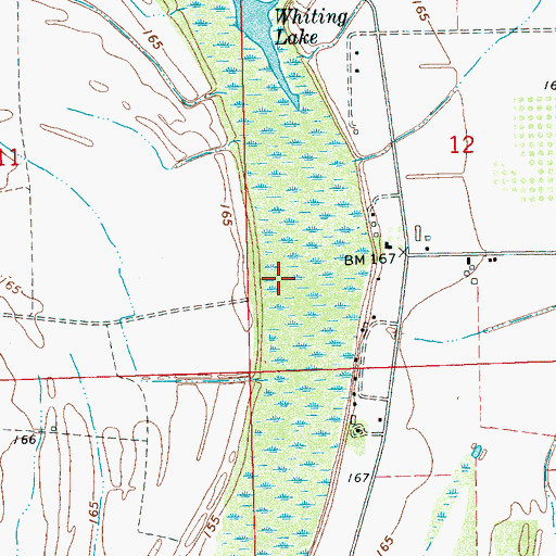 Topographic Map of Supervisor District 2, MS