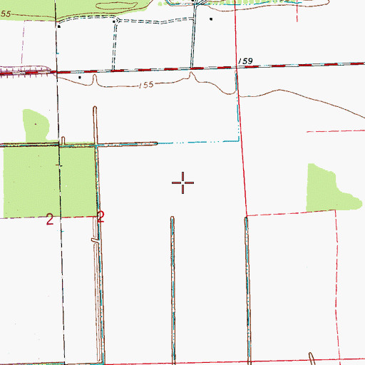 Topographic Map of Supervisor District 4, MS