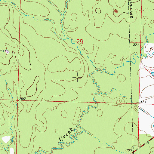 Topographic Map of Supervisor District 3, MS