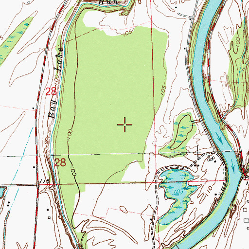 Topographic Map of Supervisor District 2, MS