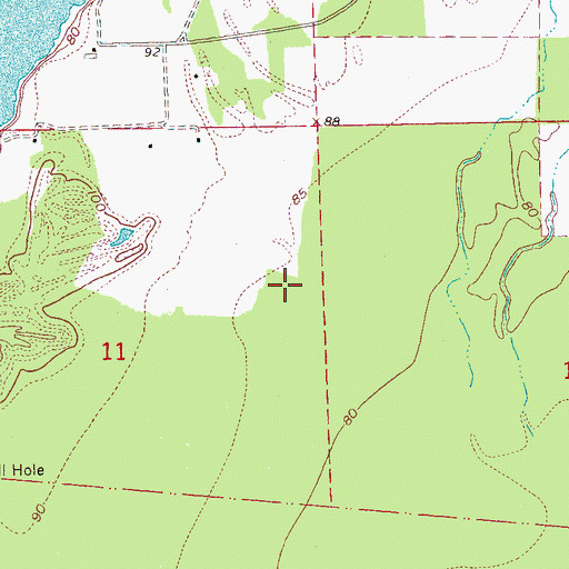 Topographic Map of Supervisor District 4, MS