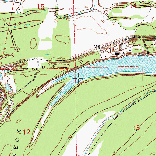 Topographic Map of Supervisor District 3, MS