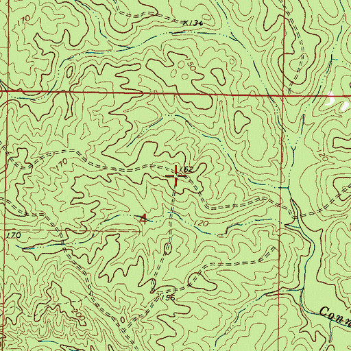 Topographic Map of McManus Post Office (historical), MS
